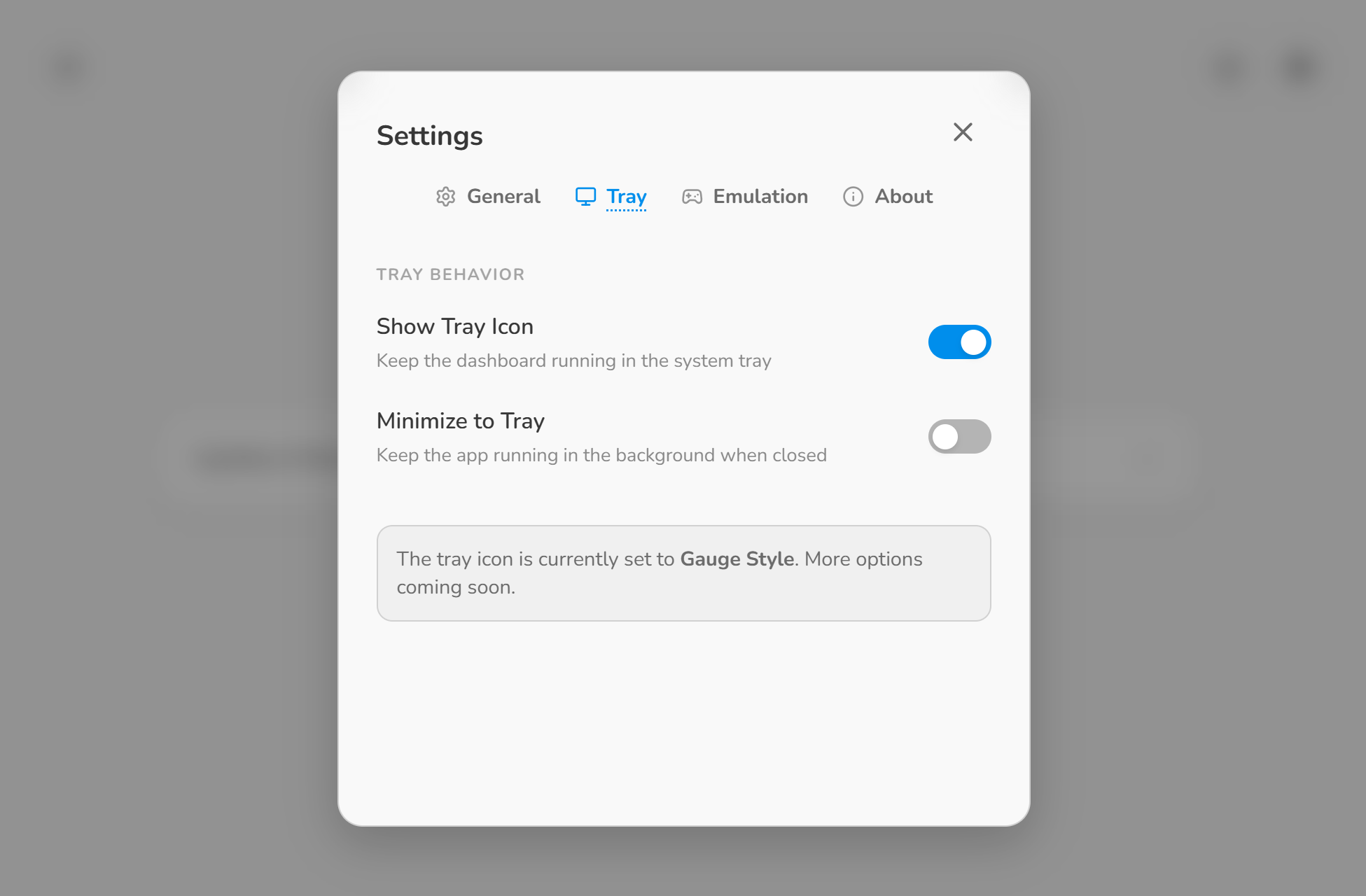 System Tray